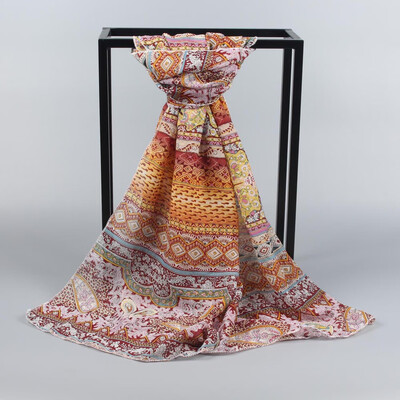 

Gobestart Womens Long Soft Wrap Shawl Chiffon Print Scarf