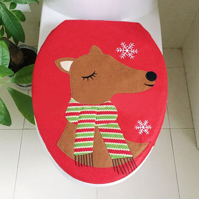 

〖Follure〗2017 New Christmas Decoration Christmas Snowman Lid Single Toilet Cover