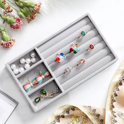 

New Drawer Diy Jewelry Storage Tray Ring Bracelet Gift Box Jewellery Organizer Earring Holder Small Size Fit Most Room Space