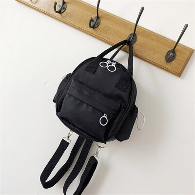 

Tailored Large Capacity Solid Color Waterproof Nylon Casual Backpack School Bag