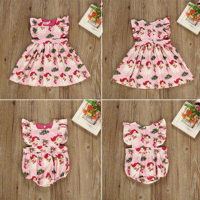 

Christmas Newborn Kid Baby Girl Clothes Romper Jumpsuit Bodysuit Xmas Outfit