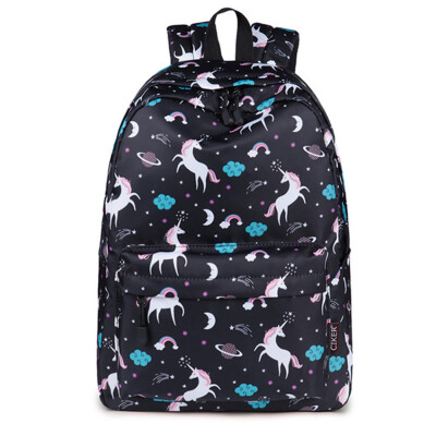 

Large Capacity Backpack Cute Unicorn Printed Travel Luggage Rucksack for Kids Boys Girls