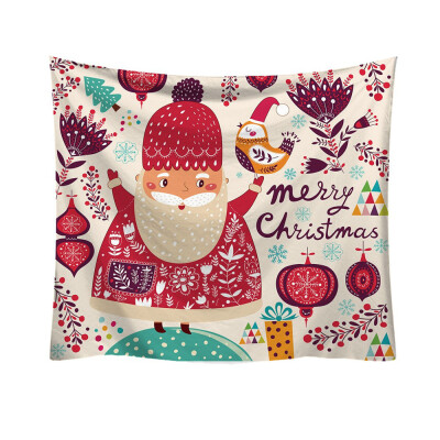 

Tailored Christmas Fashion Tapestry Cartoon Pattern Style Decorative Tapestry Home Decor