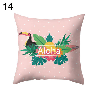 

Flamingo Square Throw Pillow Case Cushion Cover Sofa Bed Car Cafe Office Decor