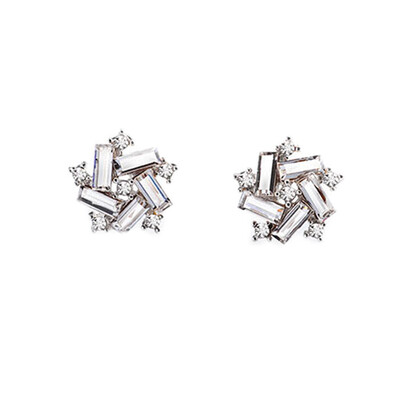 

Fortunately temperament female models small windmill crystal earrings jewelry cute holiday gift
