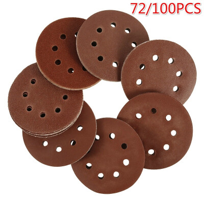 

10072PCS Sanding Discs 125mm Wear-Resistant Sandpaper To Fit Makita Bosch Tacklife Dewalt