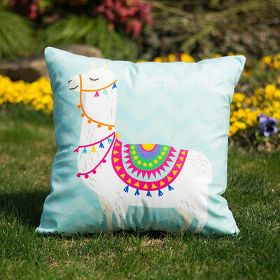 

DIY Two Tone Alpaca Glitter Sequins Throw Pillows Decorative Cushion Case Various Fun Designs And Colors