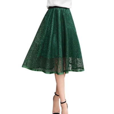 

Summer Fashion Womens Ball Gown Pleated Elegant Organza Tulle Saias Knee-Length Tulle Skirt