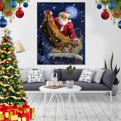

Tailored Santa Claus Tapestry Christmas Gift Blanket Wall Hanging Wall Decoration 29x37In