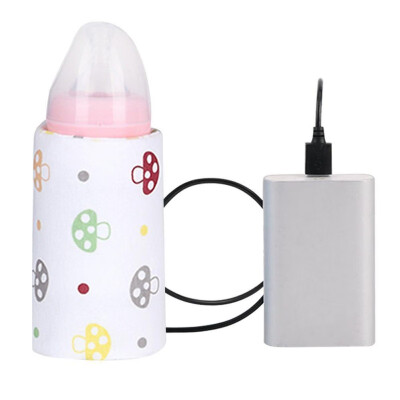 

USB portable bottle Bag Warmers milk warmer infant feeding bottle heated cover thermostat food heater insulation