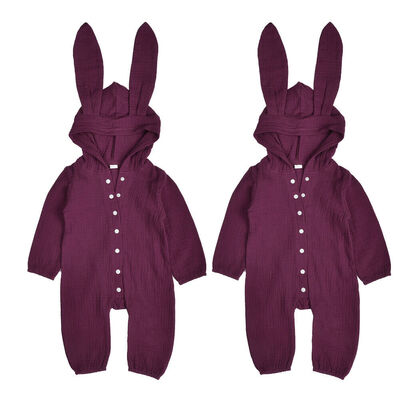 

Newborn Infant Baby Girls Boys Hooded Romper Jumpsuit Bodysuit Outfits Clothes