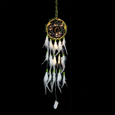 

Nordic Style Kids Decor Wind Chimes Led Lighting Dream Catcher Dreamcatcher Girl Room Bell Bedroom Romantic Hanging Decoration