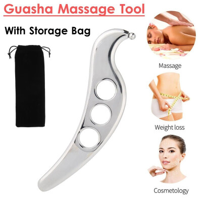 

1PC New Stainless Steel Gua Sha Plate Natural Therapy Soft Tissue Massage Tool