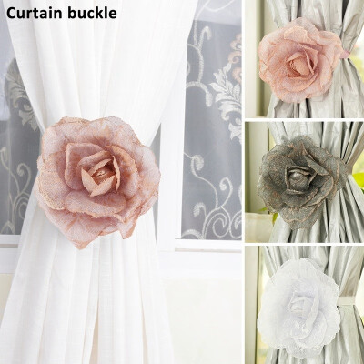 

110PCS New Magnetic Curtain Tie-Backs Vintage Flower Design