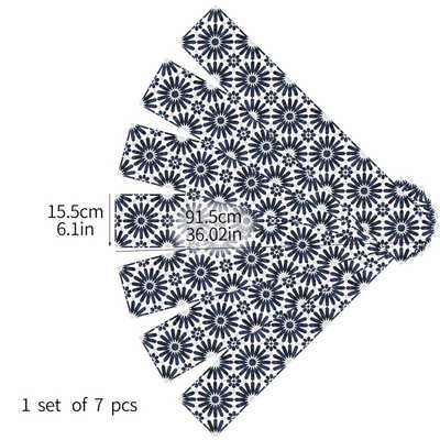 

7Pcs Self-adhesive Floral Wood Grain Floor Tiles Sticker Covering PVC Removable Decorative Film Wall Stickers Multi-Style