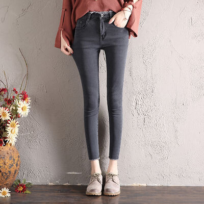 

Slim Jeans Pant Women Skinny High Waist Jeans Female Blue Denim Pencil Pants Stretch Waist Lady Plus Size New Pants