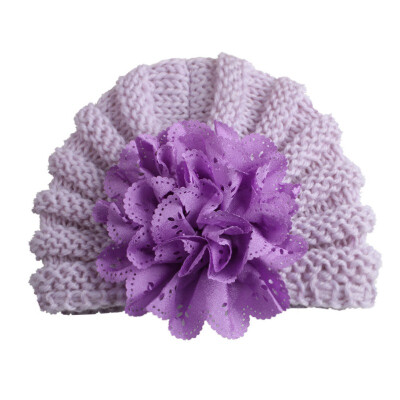 

Newborn baby hat Flower Bowknot baby cap Infant Girls autumn hats Hospital Cap Soft Cotton Toddler Knit newborn baby photo prop