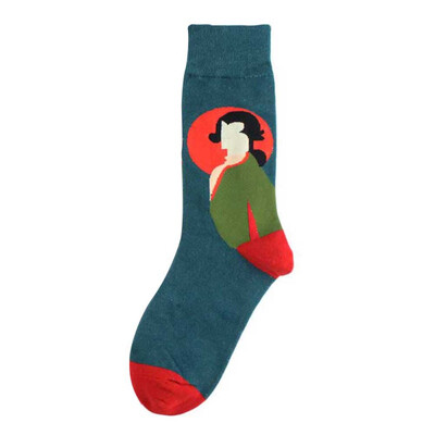 

Socks Autumn Winter New Cartoon Realistic Portrait Socks Fashion Skateboard Cotton Socks Men And Women Couple Socks warm