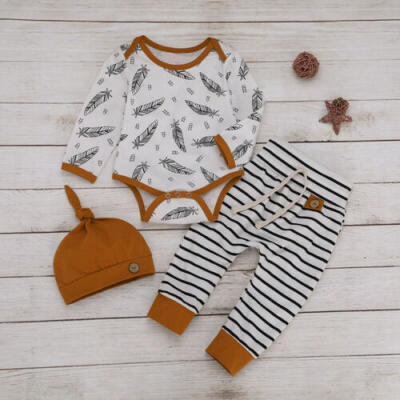 

Toddler Kids Baby Boy Girl Infant Clothes Tops Romper Pants Outfit Set Tracksuit