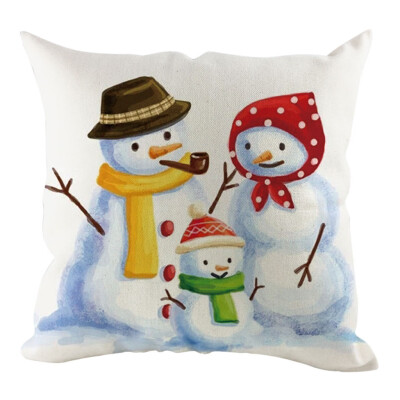 

Siaonvr Christmas Pillow Cover Pillowcases Decorative Sofa Cushion Cover Home Decoration