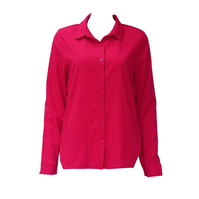 

Women Casual Solid Color Blue White Blouse Streetwear Long Sleeve Button Turn-down Collar Irregular Length Shirt Drop Shipping