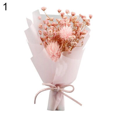 

1 Bouquet Lovely Mini Natural Dried Flower Home Wedding Decoration Photo Props