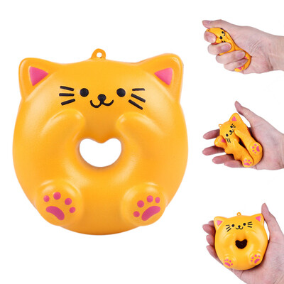 

Tailored Lovely Cat Doughnut Cream Scented Slow Rising Stress Adorable Toys