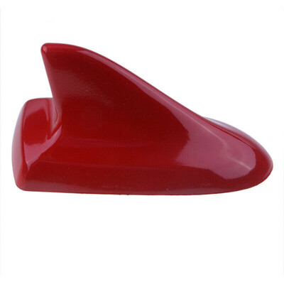 

1pc Car Auto Red Shark Fin Antenna Roof Aerial Exterior Decorations Accessories