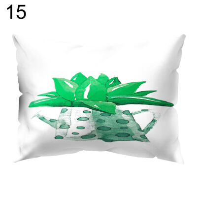 

Fresh Bonsai Plant Square Throw Pillow Case Cushion Cover Sofa Bedding Articles