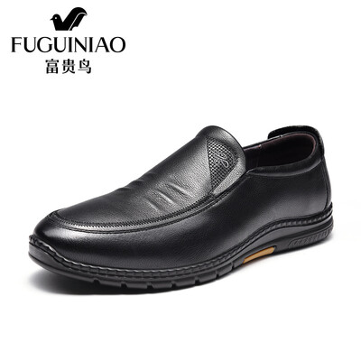 

FuGUINIAO business casual shoes mens comfortable low-cut fashion S993716 black 41
