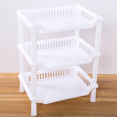 

Gobestart 3 Tier Plastic Corner Organizer Bathroom Caddy Shelf Kitchen Storage Rack Holder