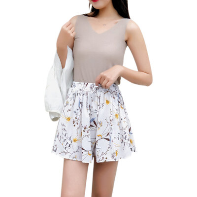 

Shorts Women Summer Style Stripe Leisure Elastic waist Short for Women