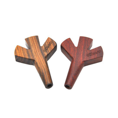 

Tripple Barrel Wooden Cig Holder Joint Cigarette Accessories Rolling Cone Smoking Pipe Holder King Paper Palm Wood Tobacco Pipes