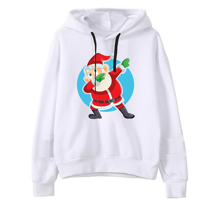 

Tailored Women Christmas Print Hooded Long Sleeves Sweatshirt Hooded Pullover Tops Shirt