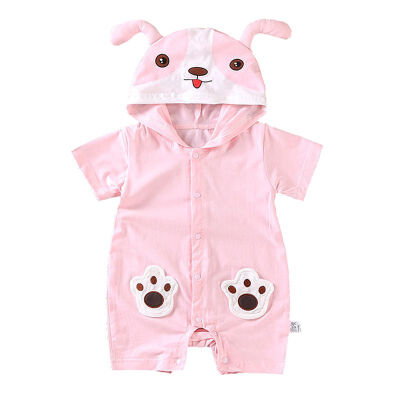 

Newborn Baby Clothes Short Sleeve Summer Baby Rompers Soft Infant Clothing Toddler Baby Boy Girl Cartoon Jumpsuit