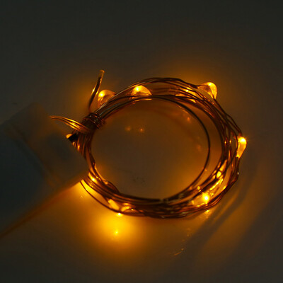 

1M 10 LEDs Mini String Light CR2032 Battery Waterproof Decorative Lamp