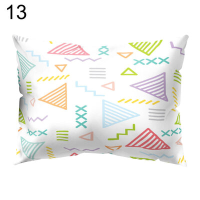 

Colorful Geometric Symbol Pillow Case Waist Throw Cushion Cover Bedroom Decor