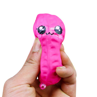 

YIWULA8cm SquishiesCute Smiling Peanut Slow Rising Scented Squeeze Toy Collection Gift