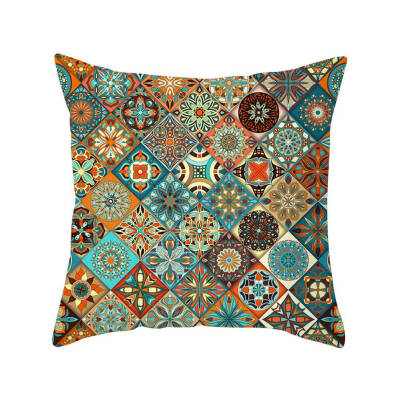 

Mandala Cushion Cover Bohemian Style Geometric Pillow Case Decorative Pillow Cover For Sofa Car Home