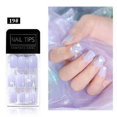 

Gobestart Finished Nail Patches 30Pcs Boxed Removable Repeated Use Of fake Nail Patches