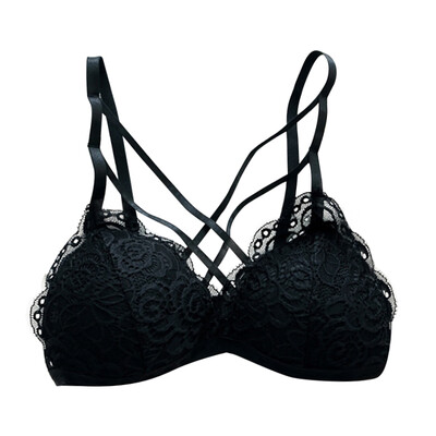 

Women Versatile Sleeveless Lace Cotton Off Shoulder Slim Solid Color Sexy Strap Top Tube White Black 2 Color For Female