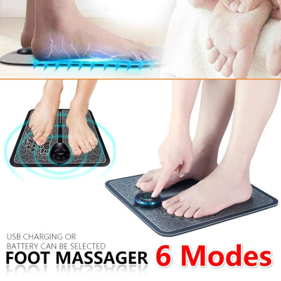 

Willstar EMS Foot Massager Pulse Massager Multi-Modes Physiotherapy Electric Foot Massage Cushion BatteryUSB Charging