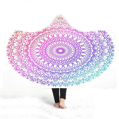 

Magic Cloak Hooded Blanket Adult Children Wear Hats Double Wool Hooded Blanket No Discoloration Hooded Blanket Daily Supplies