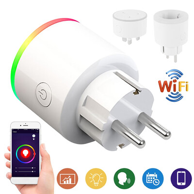 

NEW RGB light emitting smart wifi socket