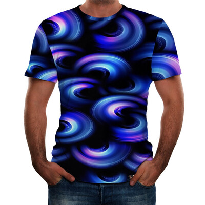 

Toponeto Mens Funny 3D Printed Short Sleeves Fashion T Shirt Blouse Tee