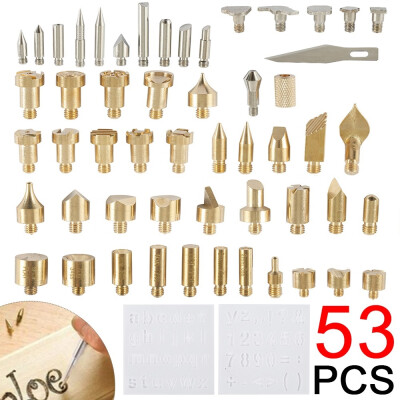 

2020 New 53PCS Soldering Iron Set Electric Wood Burning Tool Kit Craft Set Soldering Pyrography Art Pen Tips