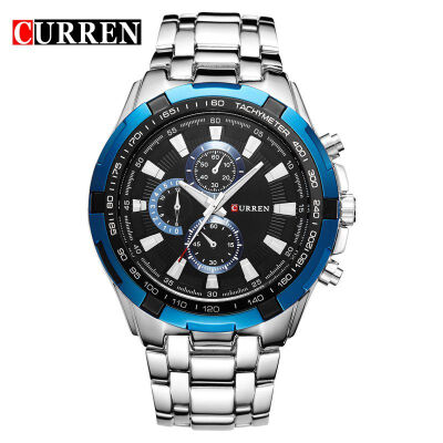 

Luxury Stainless Steel Watch Men Business Casual &Fashion Quartz Watches Waterproof Relogio Male Wristwatch