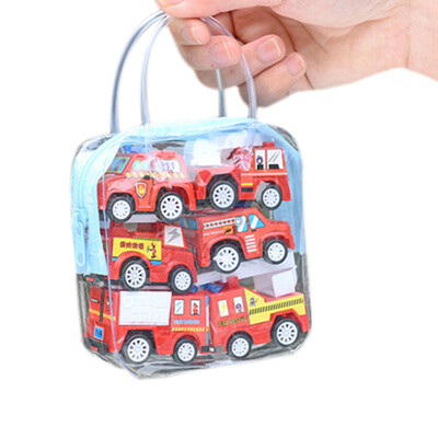 

Gobestart Children Simulate Educational Trailer Toy Inertia Truck Kids Race Car Set 6PCS