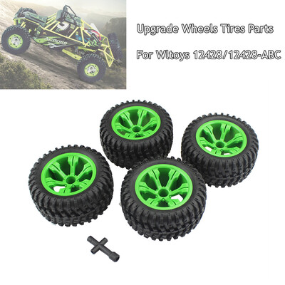 

Siaonvr 4PCS Upgrade 110mm Wheels TiresParts For Wltoys 1242812428-ABC 112 RC Car