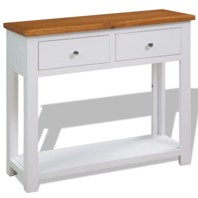 

Console Table 327"x118"x287" Solid Oak Wood